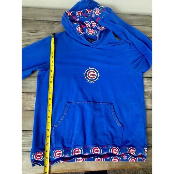 Chicago Cubs Baseball Bling‎ & Butterfly Accent G-3 Blue Hoodie Size XL - Picture 11 of 11